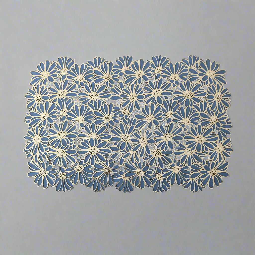 Rectangular Gold & Grey Placemats (Set of 2)