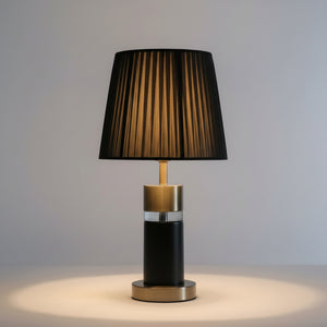Black & Gold Texture Table Lamp