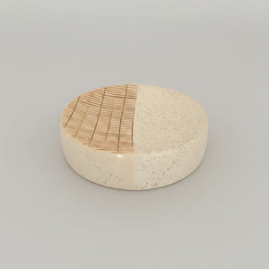 Abstract Textured Bath Set (Beige) (3 Pcs)