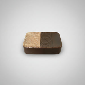 Embossed Wave Lines Bathroom Set (Brown)(3 Pcs)