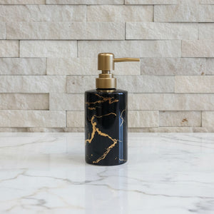 Black Luxe Marble Bath Set