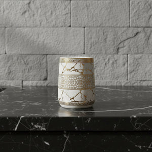 Versailles White & Gold Marble Bath Set