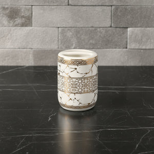 Versailles White & Gold Marble Bath Set