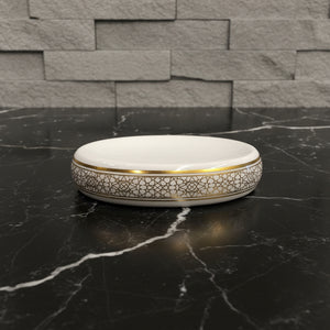 Versailles White & Gold Marble Bath Set