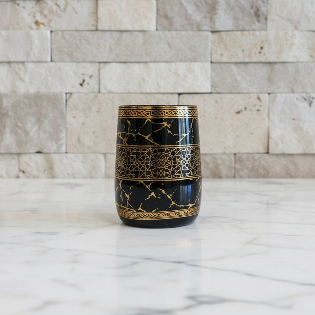 Versailles Black & Gold Marble Bath Set