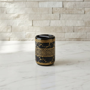 Versailles Black & Gold Marble Bath Set