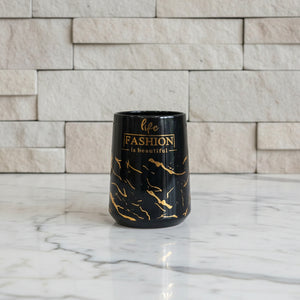 Fashion Luxe Black & Gold Bath Set