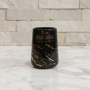 Fashion Luxe Black & Gold Bath Set