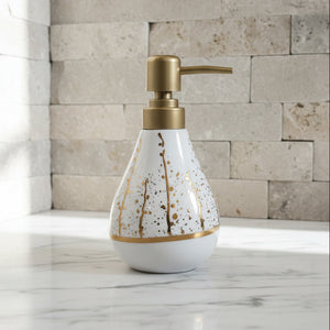 Pearl Esseence White & Gold Bath Set