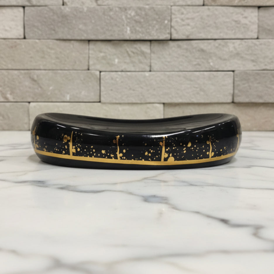 Pearl Esseence Black & Gold Bath Set
