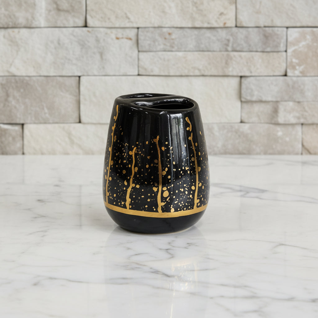Pearl Esseence Black & Gold Bath Set