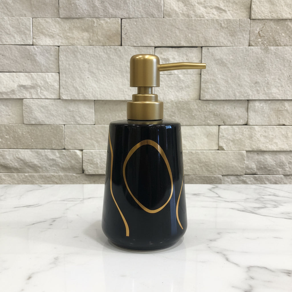 Noir Contour Black & Gold Bath set