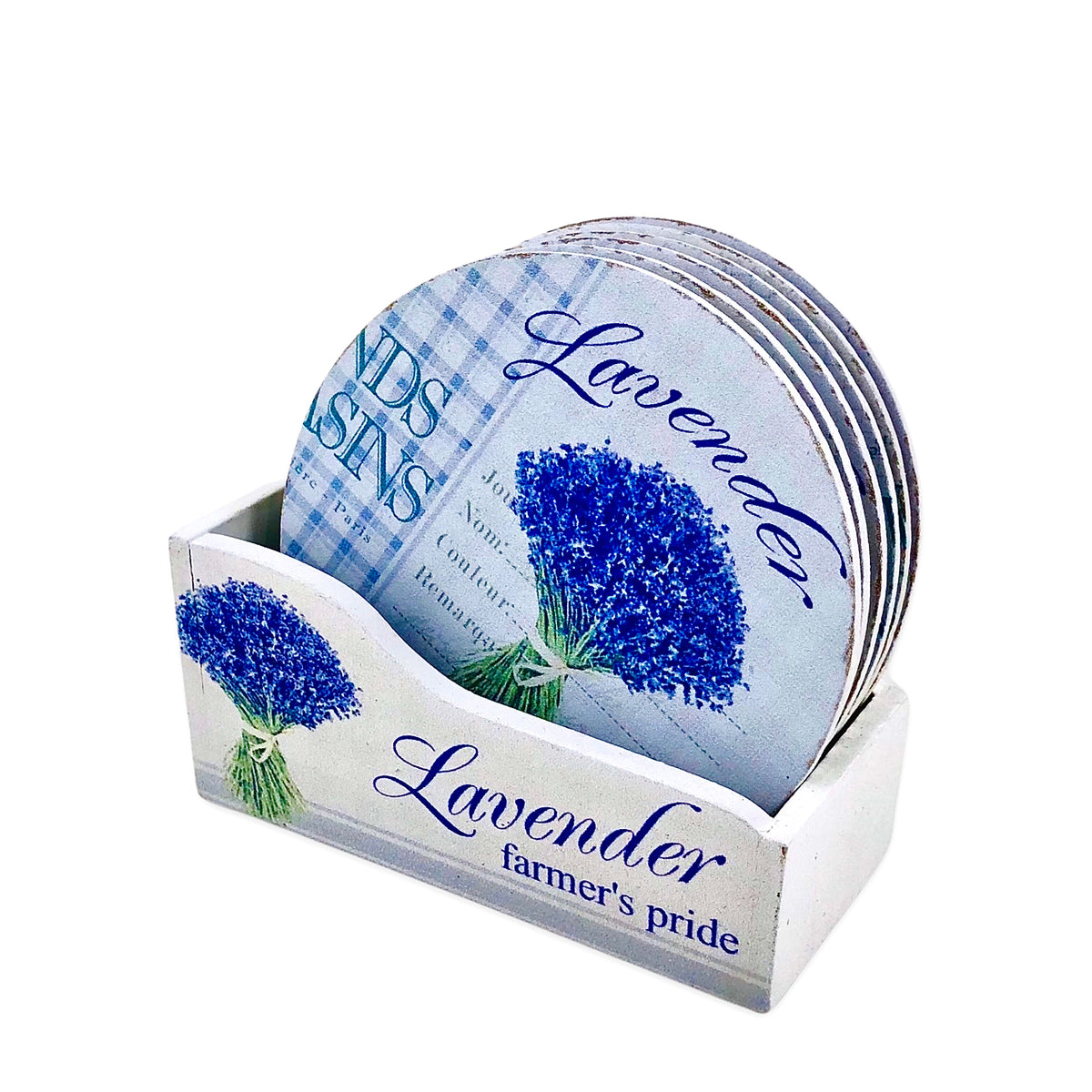 Lavender Design Tea Coasters