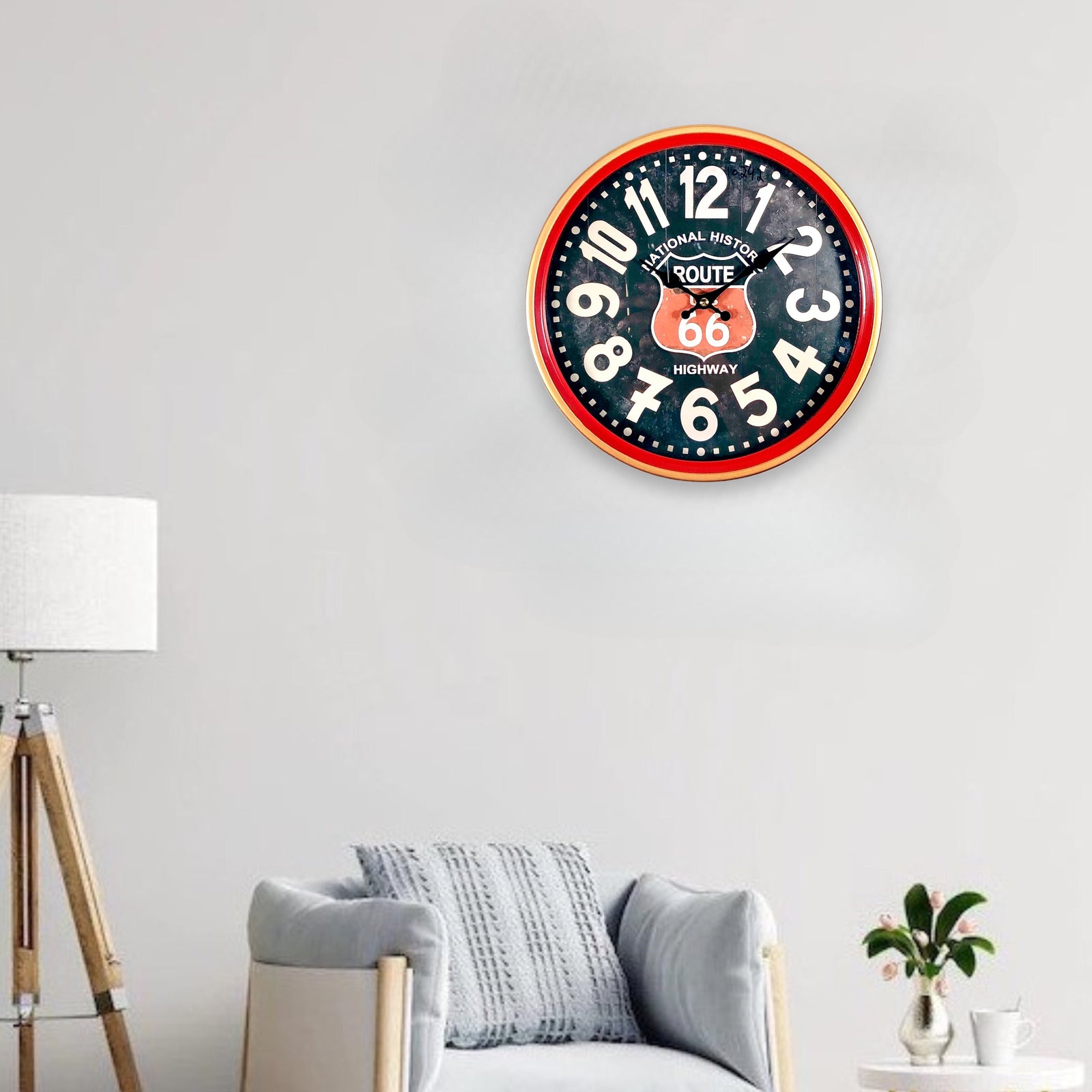 Route 66 Wall Clock