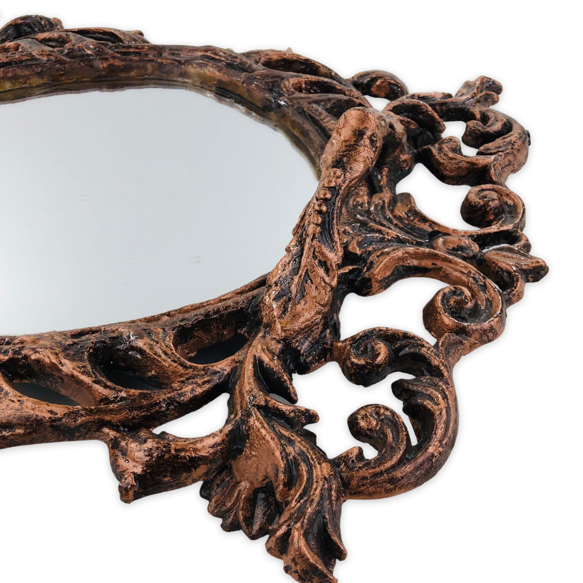 Traditionally Design Copper Mirror tray