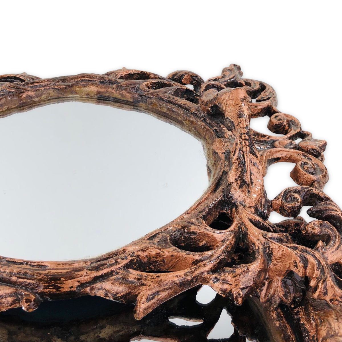Traditionally Design Copper Mirror tray