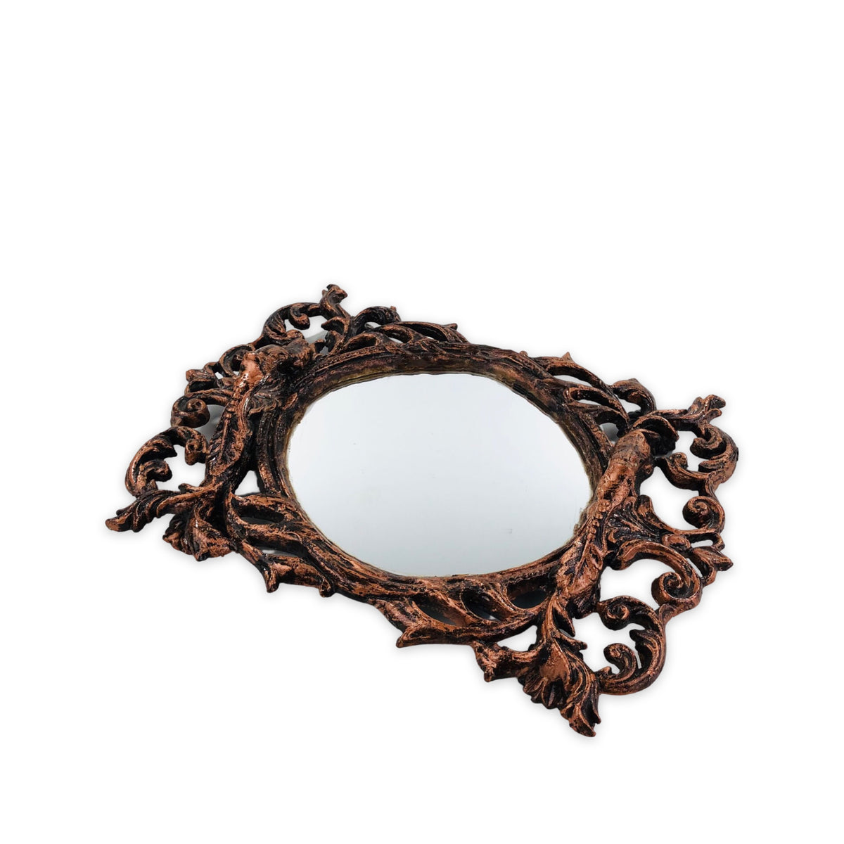 Traditionally Design Copper Mirror tray
