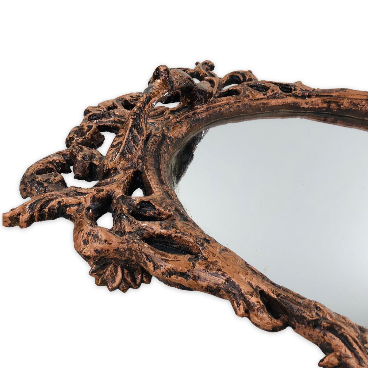 Traditionally Design Copper Mirror tray