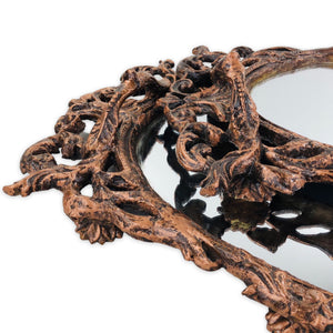 Traditionally Design Copper Mirror tray