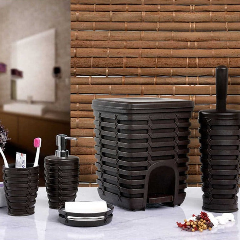 PALM BROWN BATHROOM SET