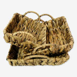 Square Thin Handle basket (Set of 3)