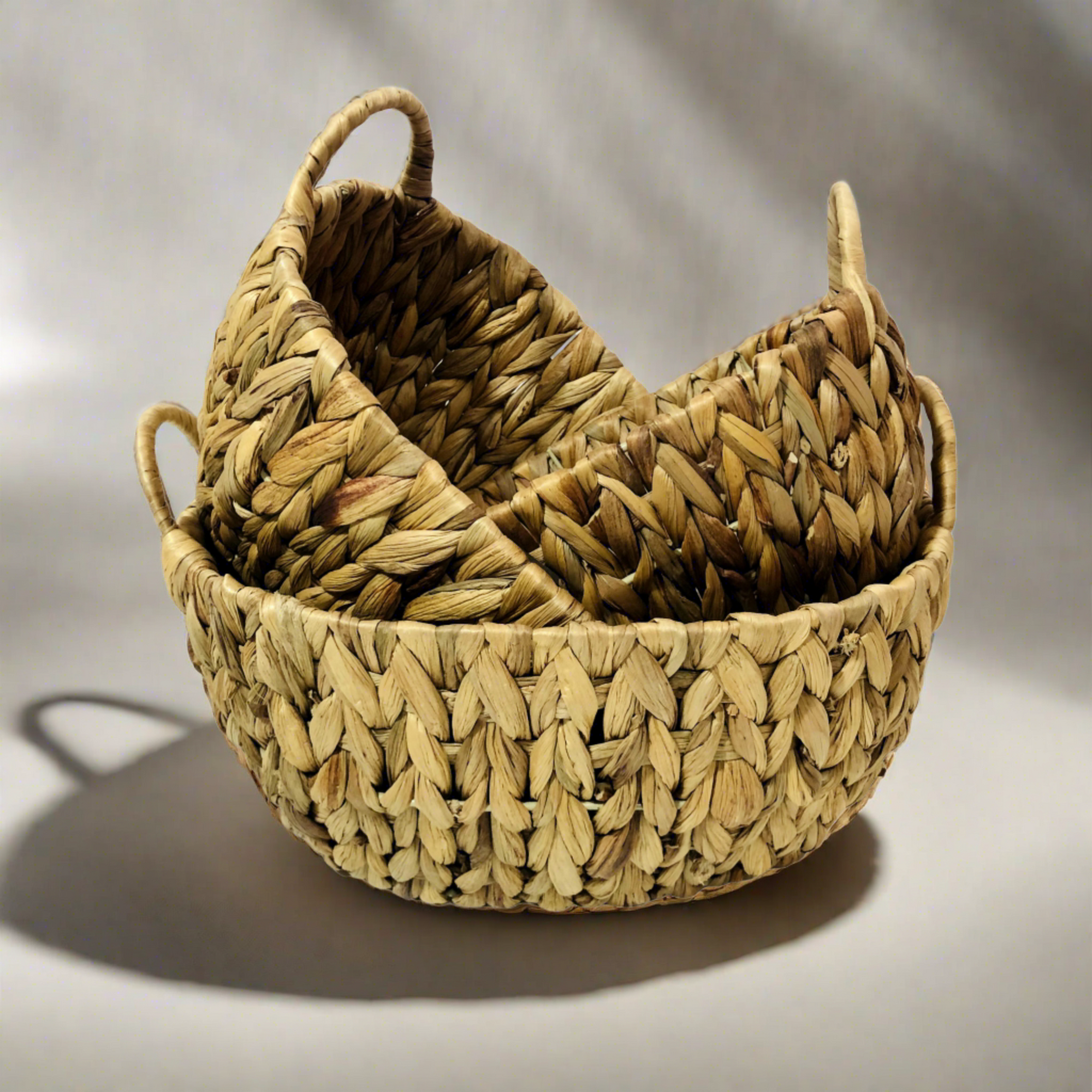 Round Sea Grass Basket  (Set of 3)