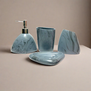 Wavecrest Blue Bathroom Set