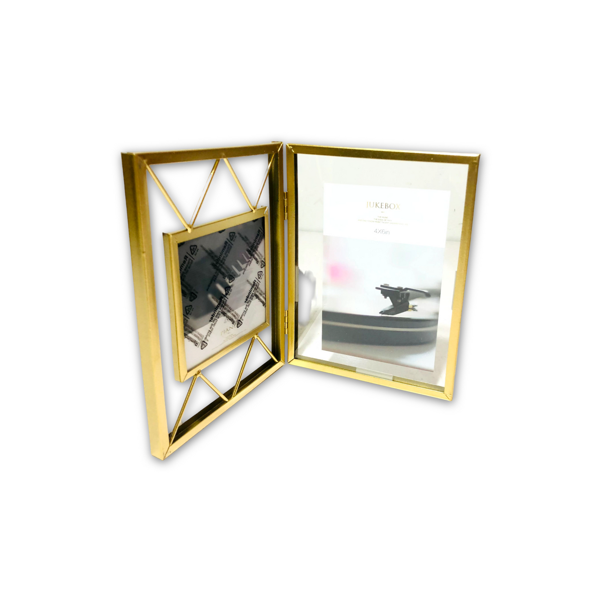 Metallic Double View Photo Frame