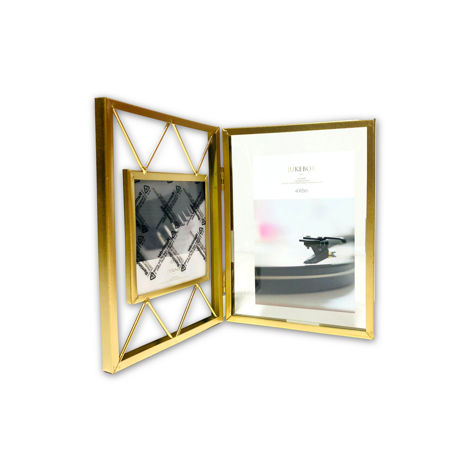 Metallic Double View Photo Frame
