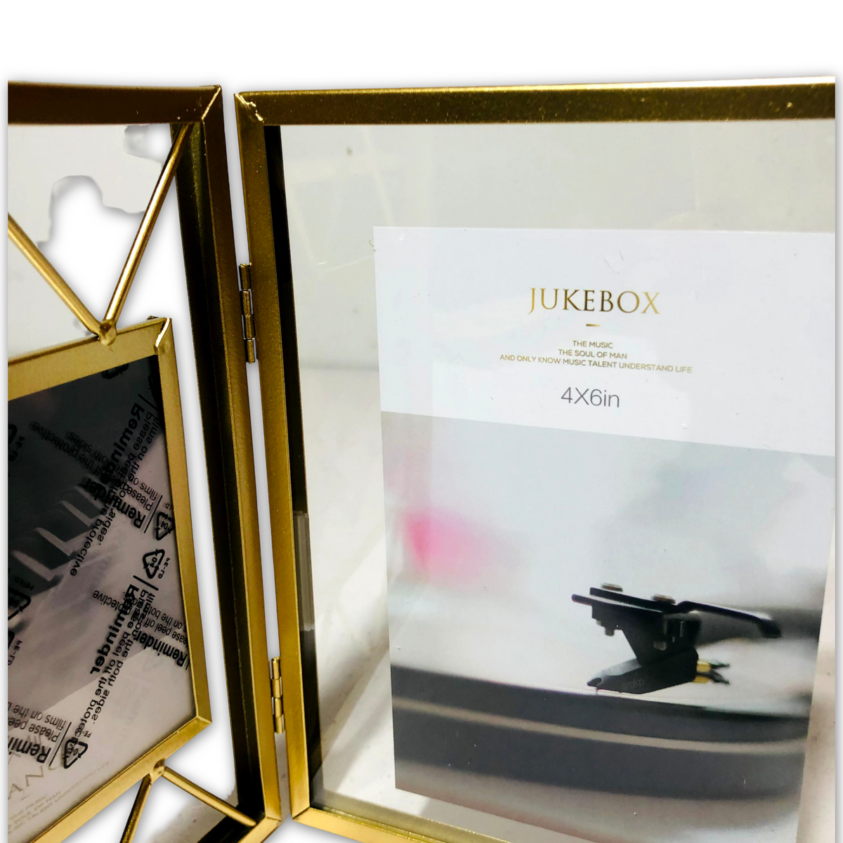 Metallic Double View Photo Frame