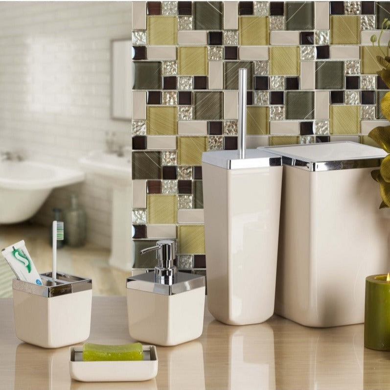 Tuscany Beige Square Bathroom Set