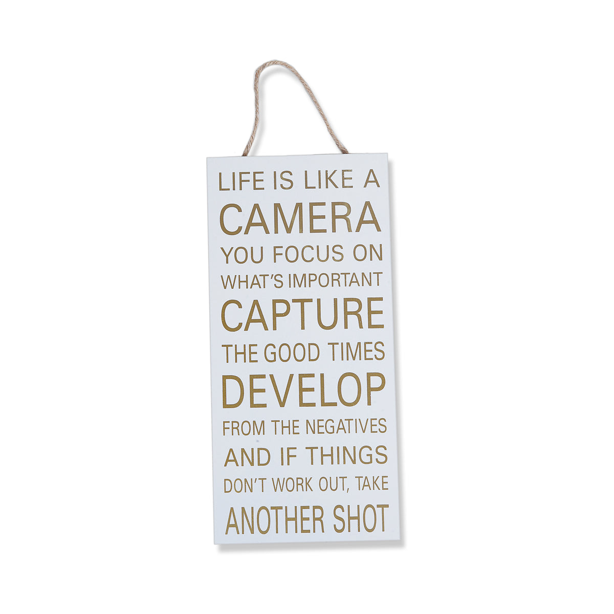 Formal Life Like Camera Wall Quotation