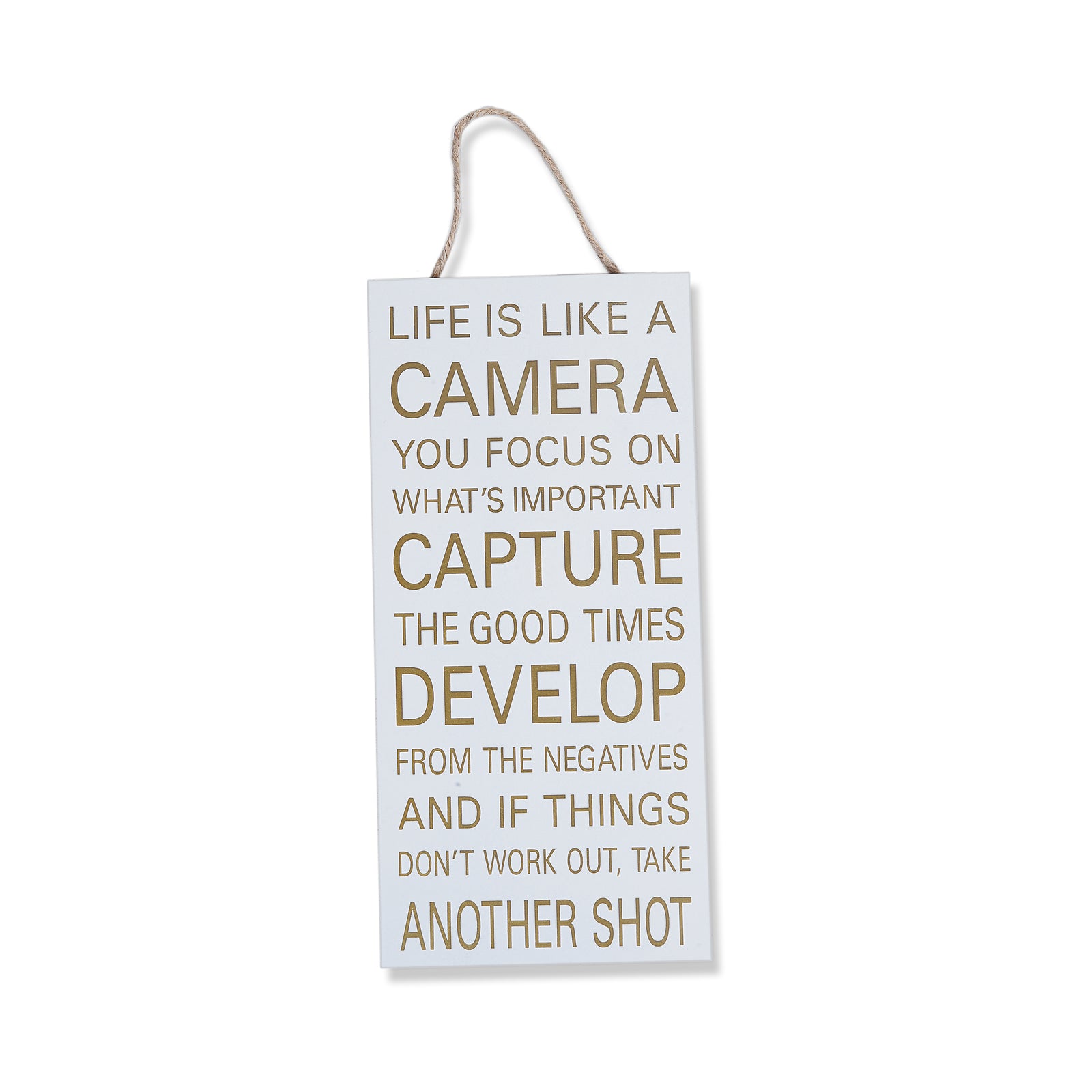 Formal Life Like Camera Wall Quotation
