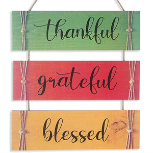 Thankful Cluster Wall Quotation