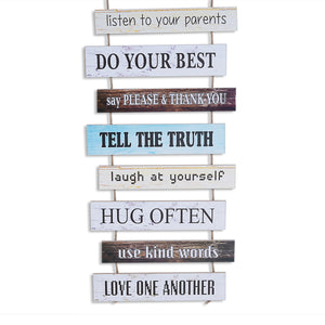 Family Rules-2 Cluster Wall Quotation