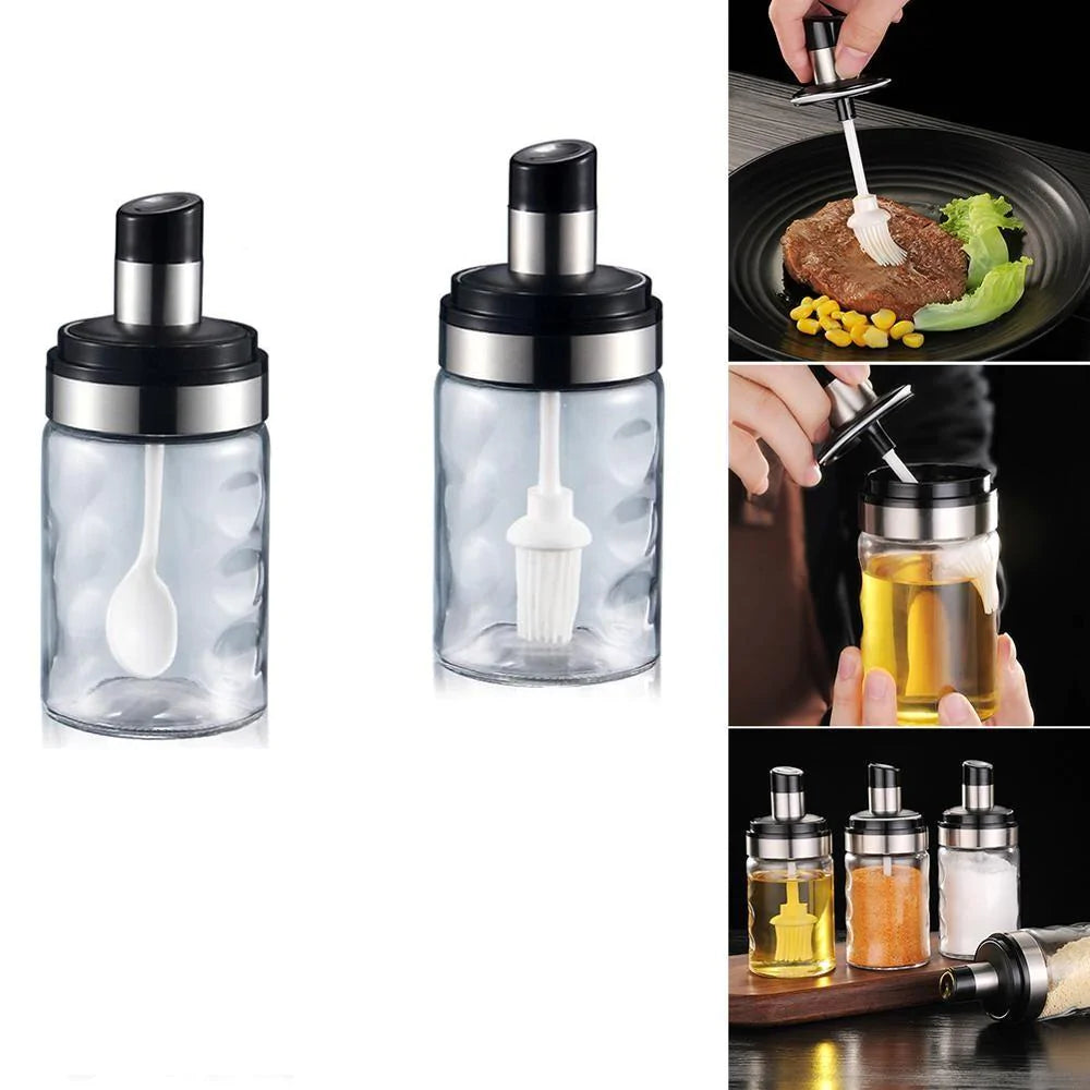 Transparent Seasoning Condiment Bottle (Set of 3)