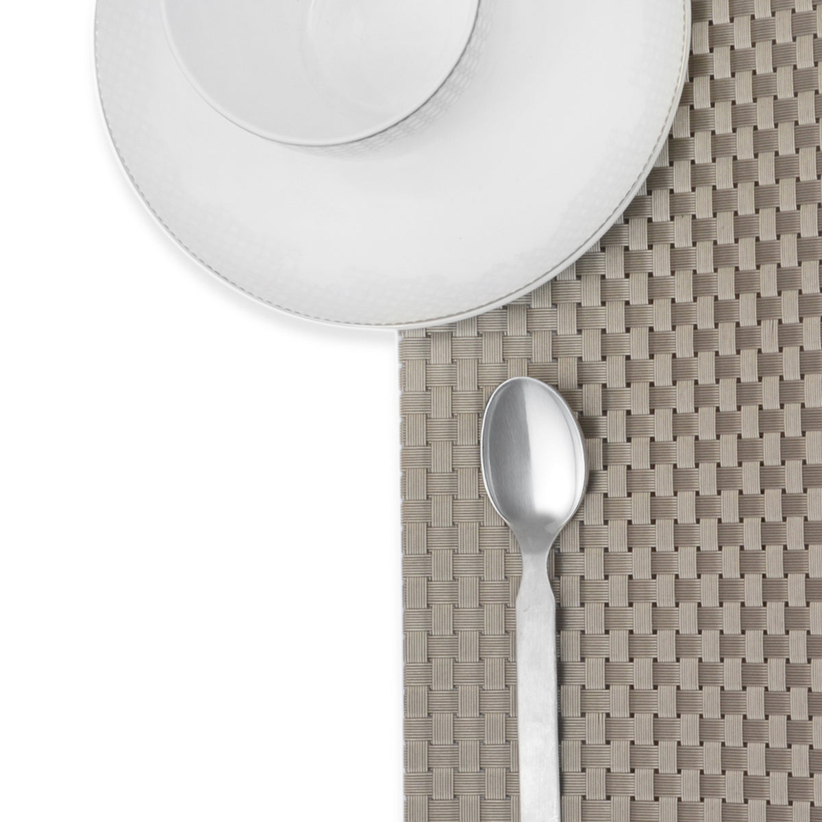 Silver Braided Design Plastic Place-mat (Set of 2)