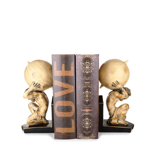 Aristotle Under World Globe Book Rack