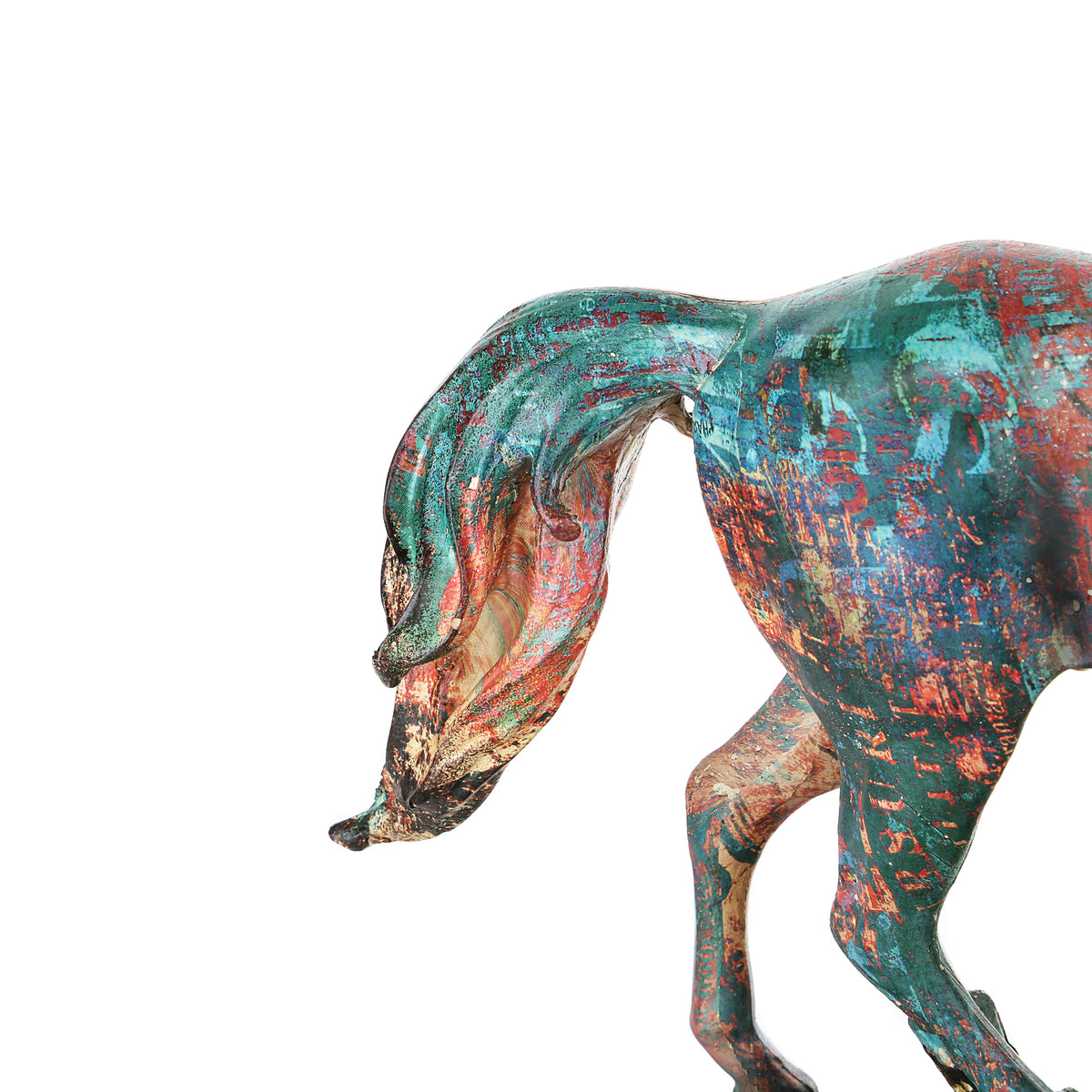 Wounded Battle STALLION STATUE