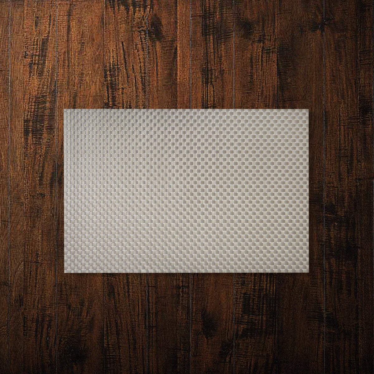 Silver Braided Design Plastic Place-mat (Set of 2)