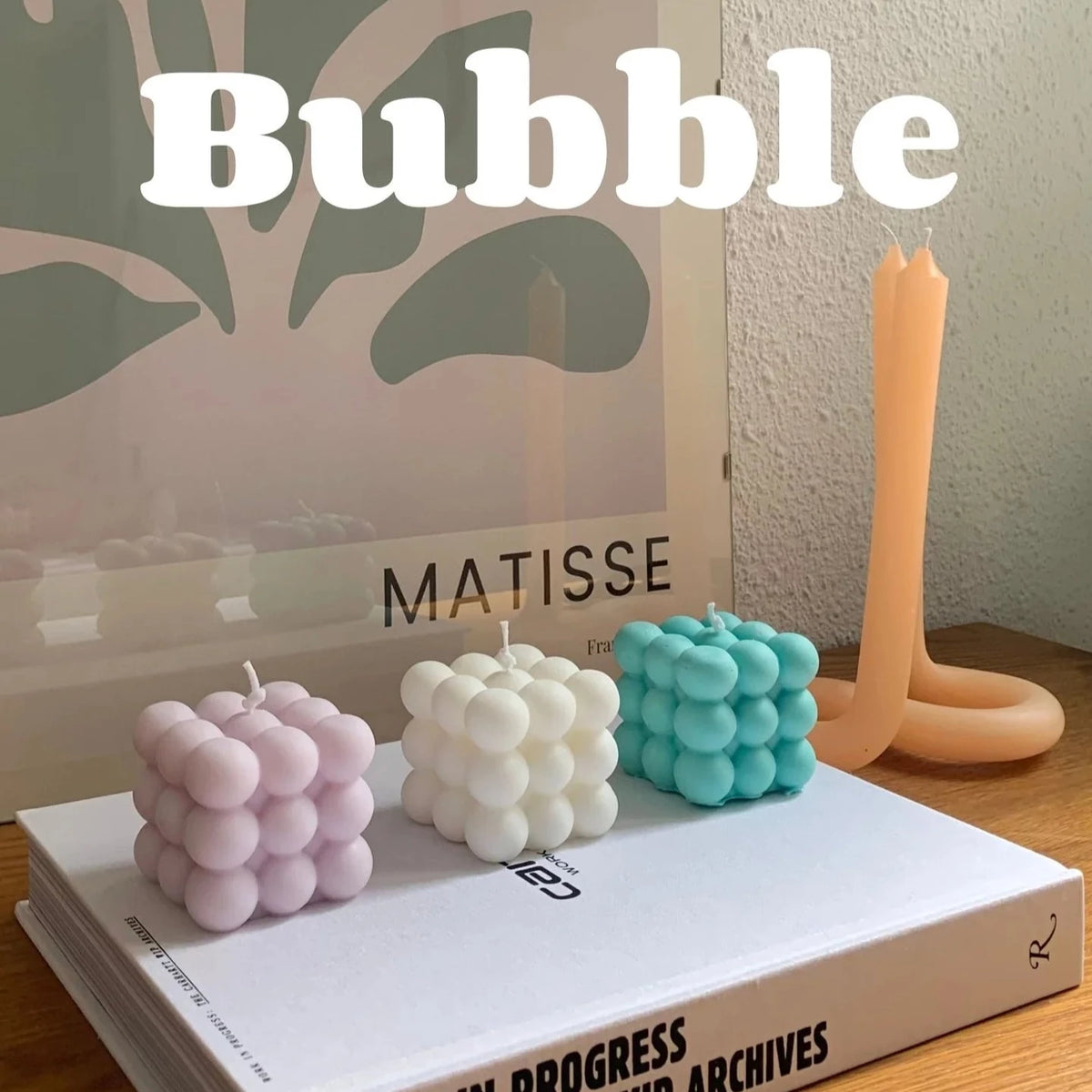 Pastel Bubble candle