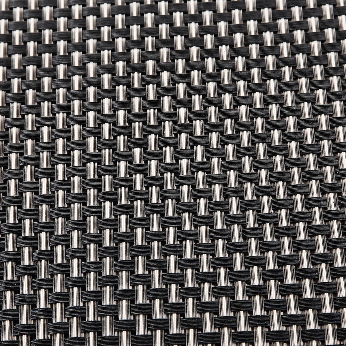 black Braided Plastic Place-mat (Set of 2)