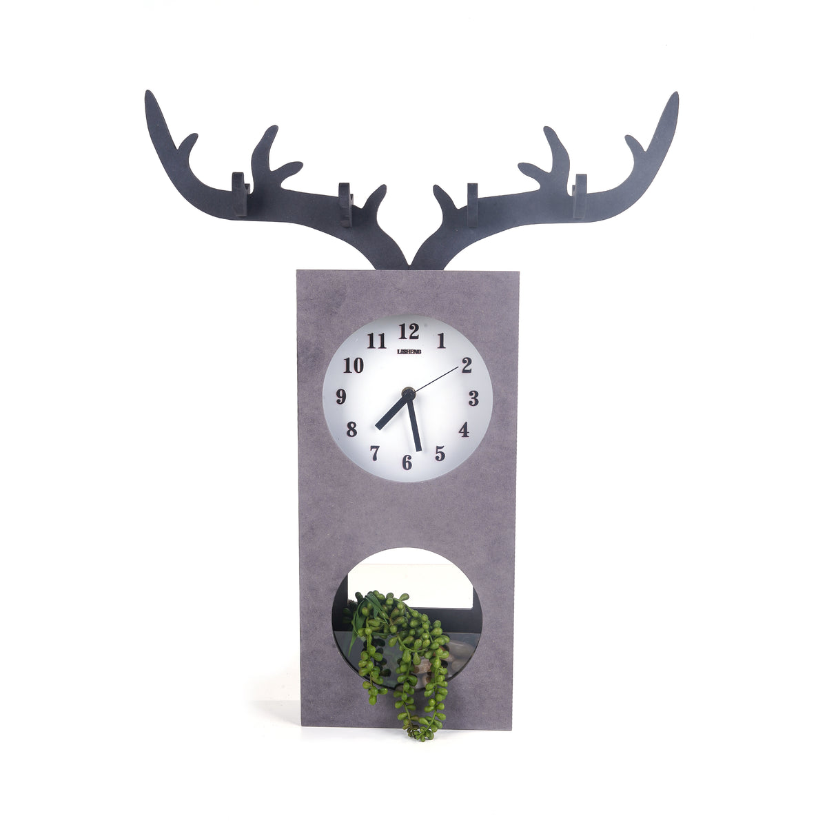 Deer Wall Clock & Key Holder