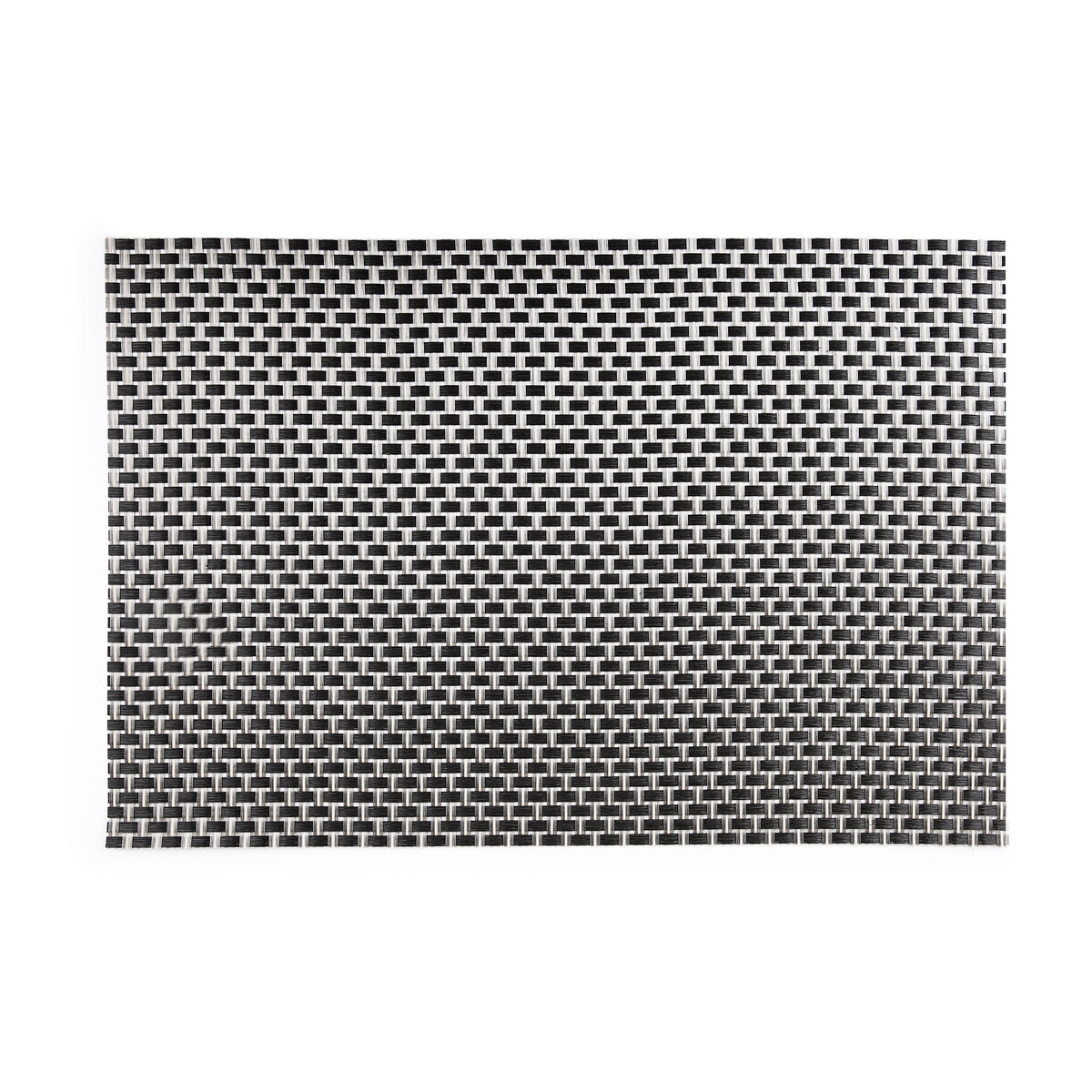 black Braided Plastic Place-mat (Set of 2)