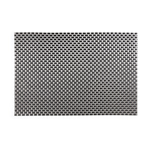 black Braided Plastic Place-mat (Set of 2)