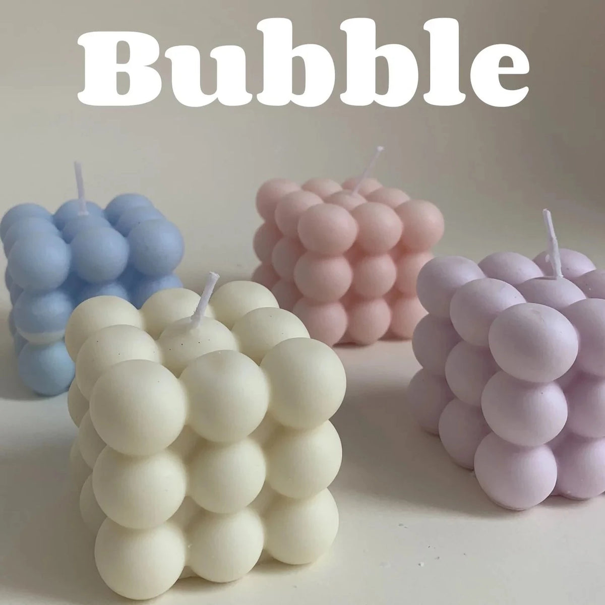 Pastel Bubble candle