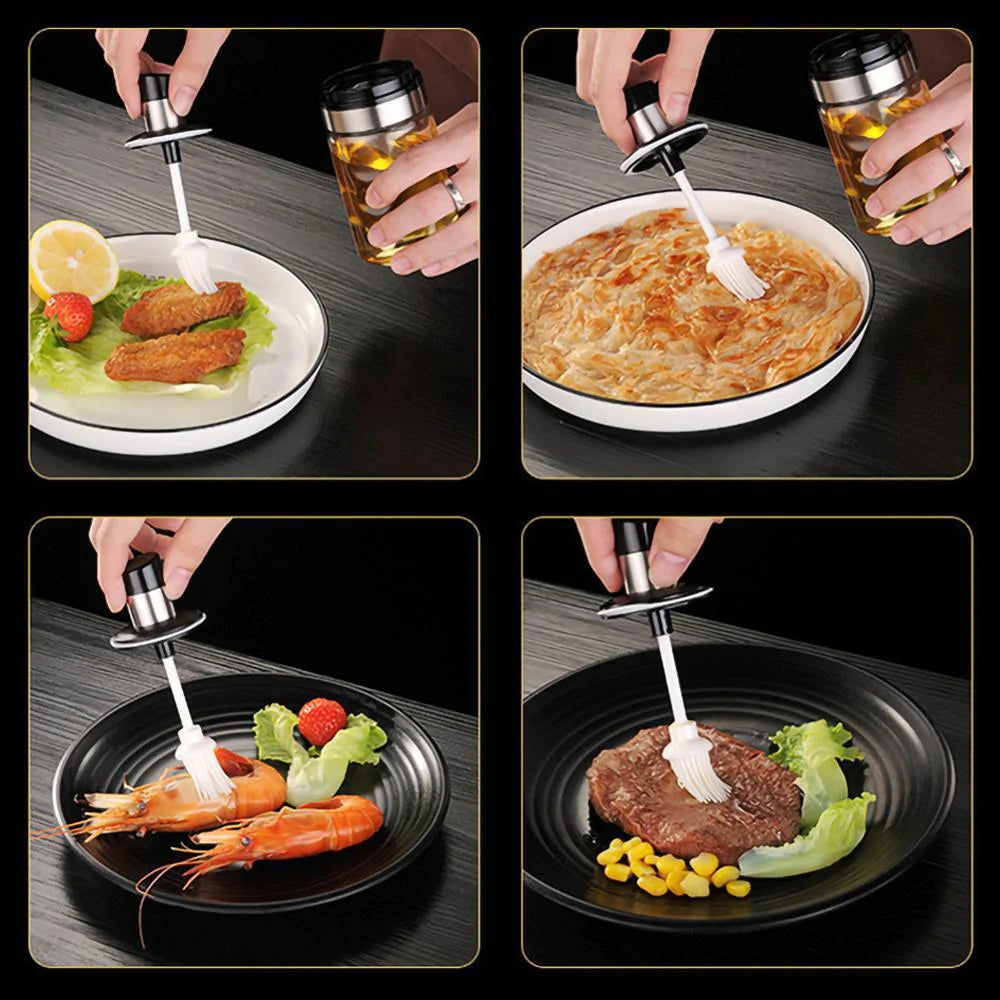 Transparent Seasoning Condiment Bottle (Set of 3)
