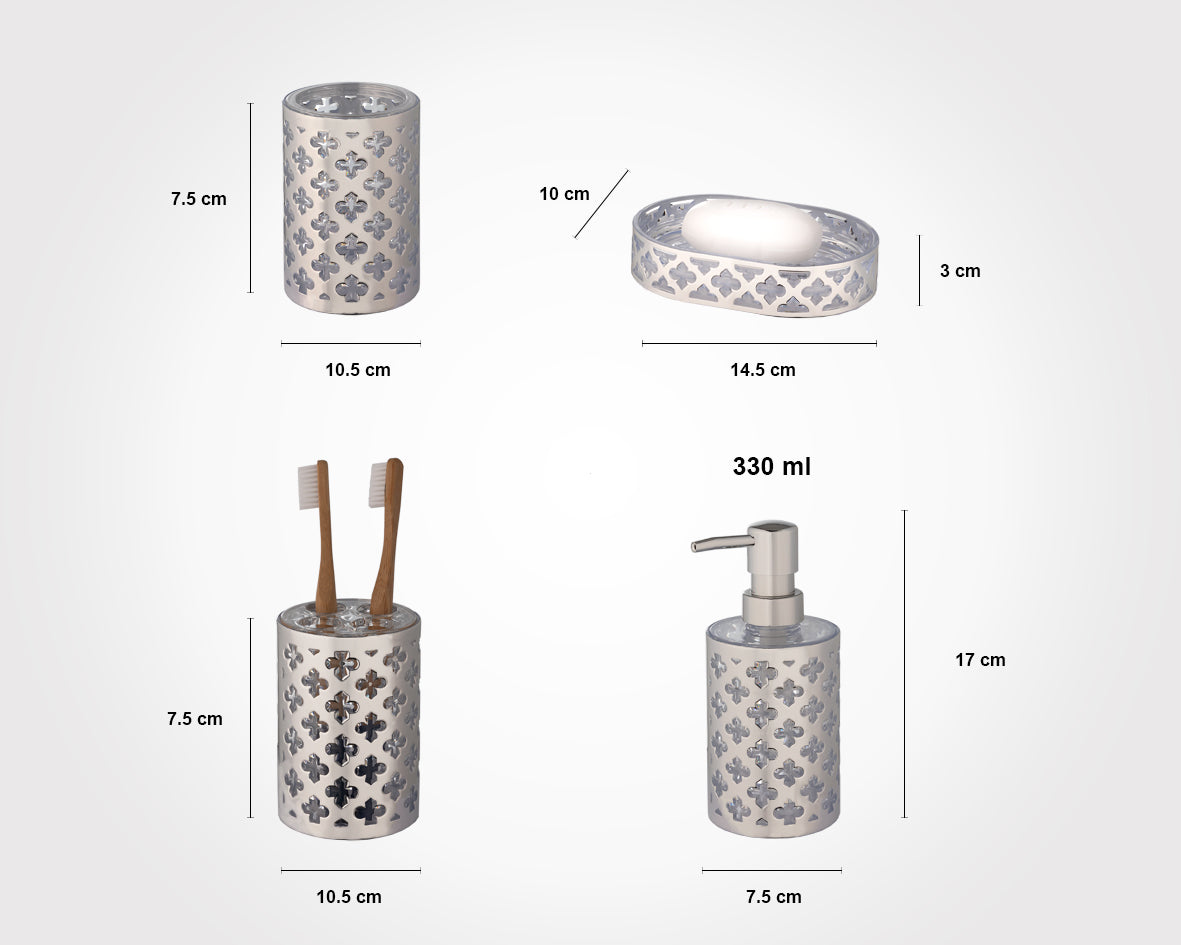 Traditioned DESIGN BATH ACCESSORY SET