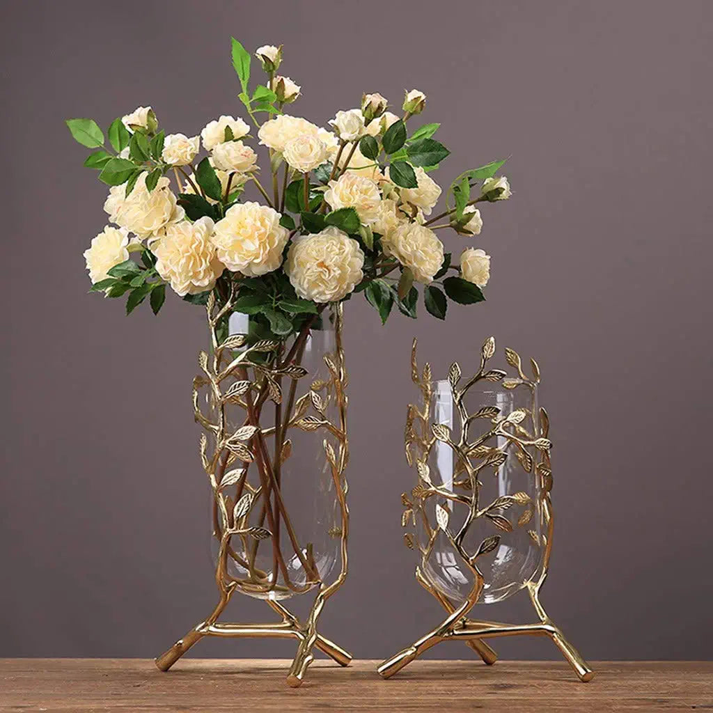 Aveo Golden Leafe Vase