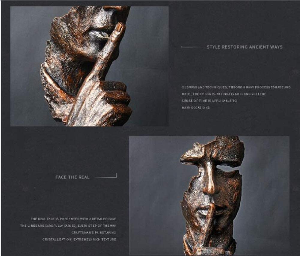 Artalife Modern face Sculpture (Copper)